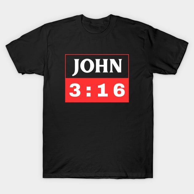 Bible Verse John 3:16 | Christian T-Shirt by All Things Gospel